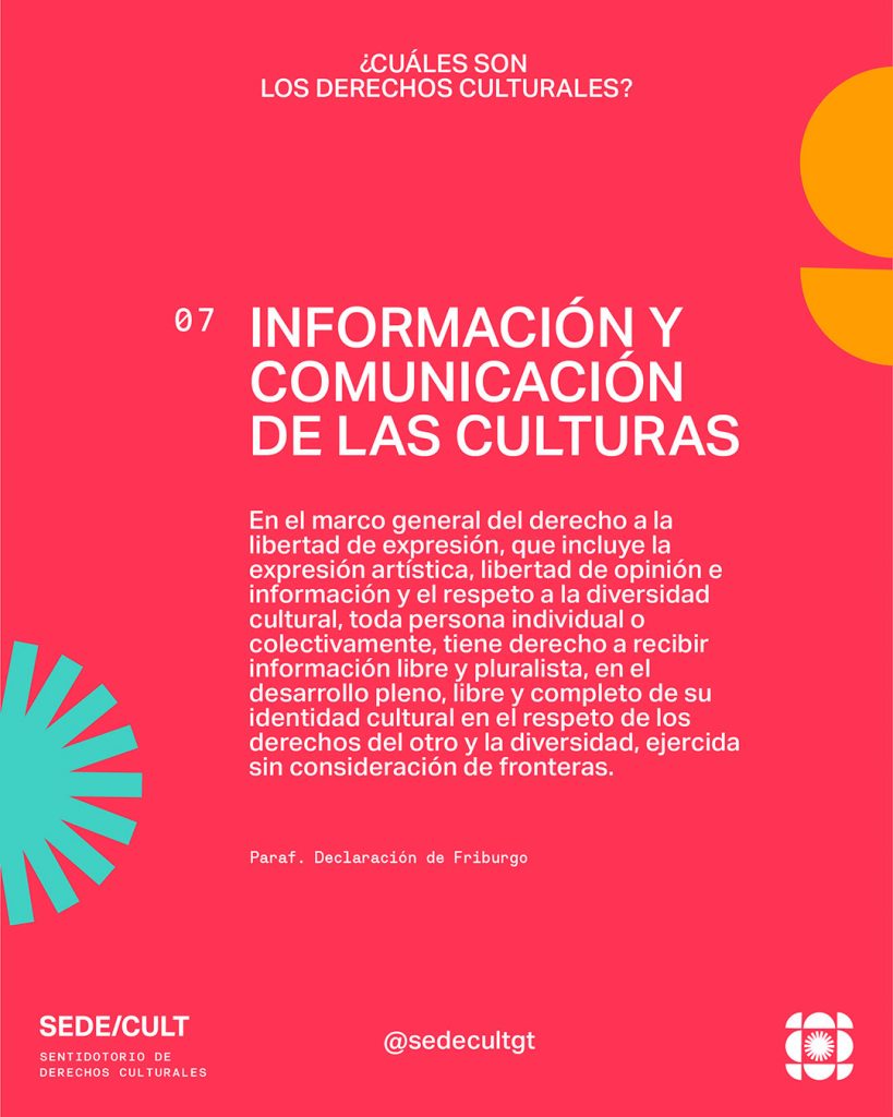 Cuáles son los Derechos Culturales SEDE CULT Sentidotorio de